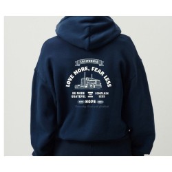 Hoodie - Love more, fear less